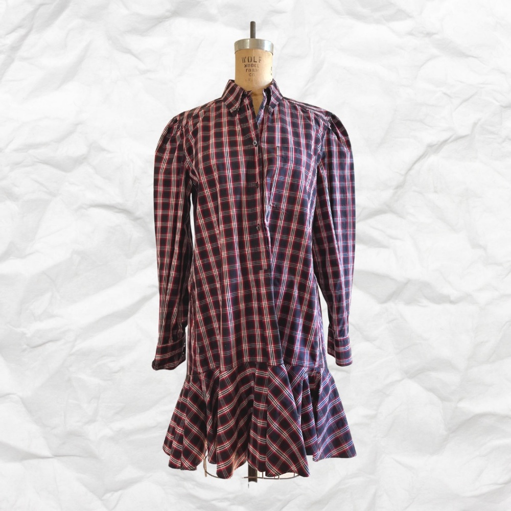 Isabel Marant Etoile Plaid Swing Dress